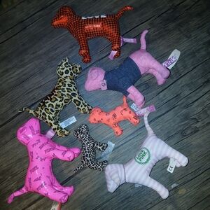 Pink Victoria Secret Stuffies Lot Of 7 Perfect Condition